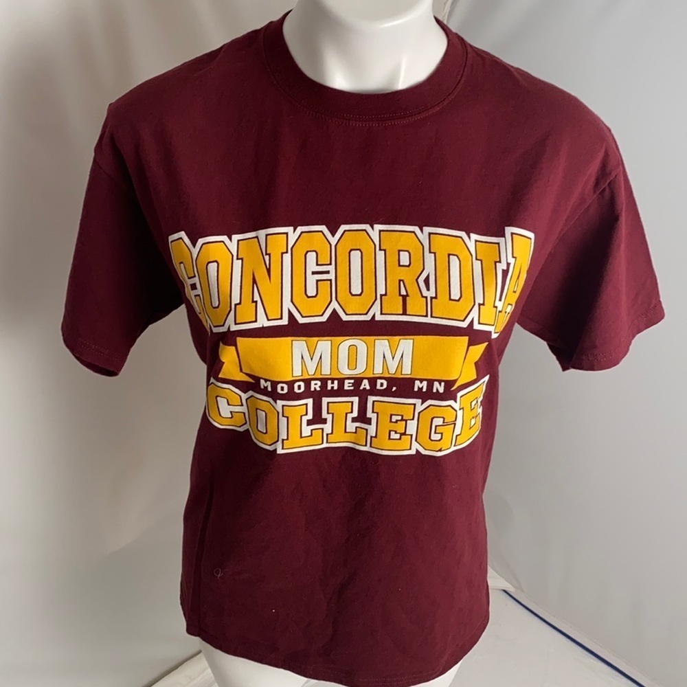 Champion Concordia College Mom burgundy short sleeve t-shirt